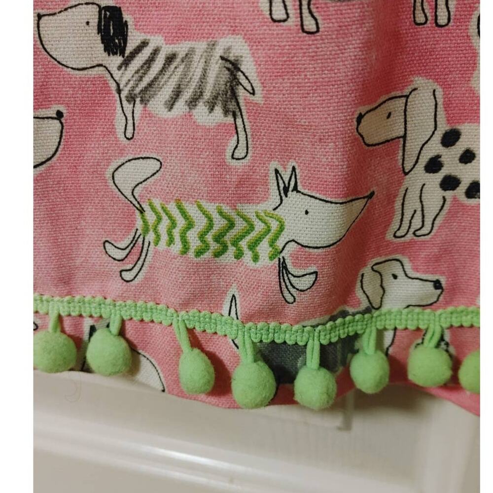 Love, Lilly Skirt Mini Dogs Pom Poms Sz 10 - Picture 3 of 4